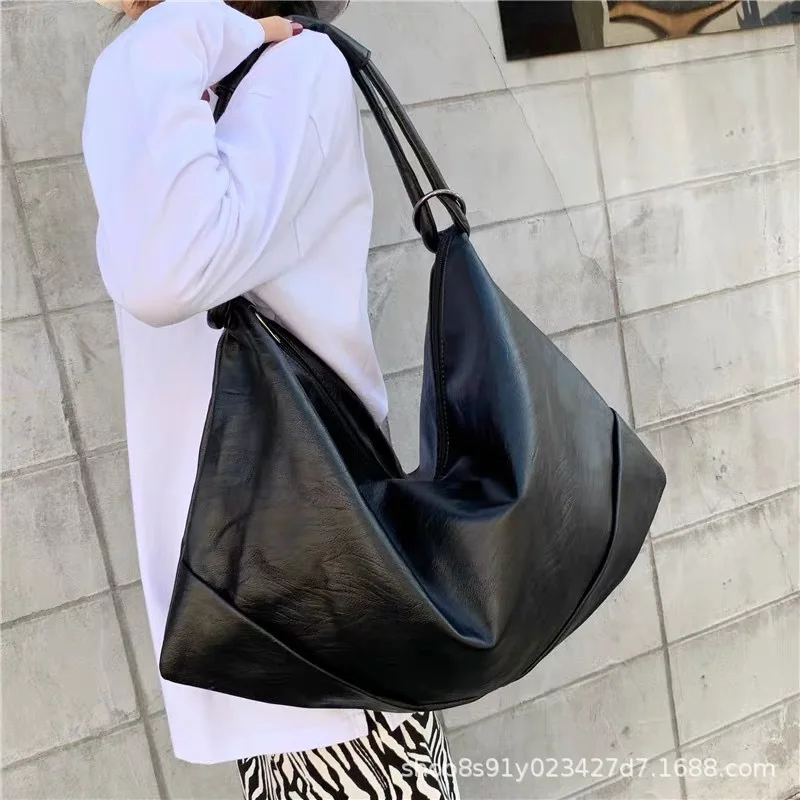 shoulder tote bag Luxury Ladies Shoulder Bags Soft Leather Large Bags Women's Large Capacity Simple Casual Bags Shoulder Messenger Bags medium shoulder bag