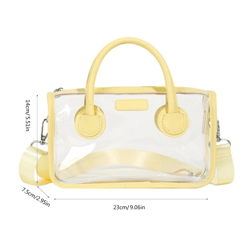 Clear PVC Handbag Practical and Fashionable Shoulder Bag Women Crossbody Purse