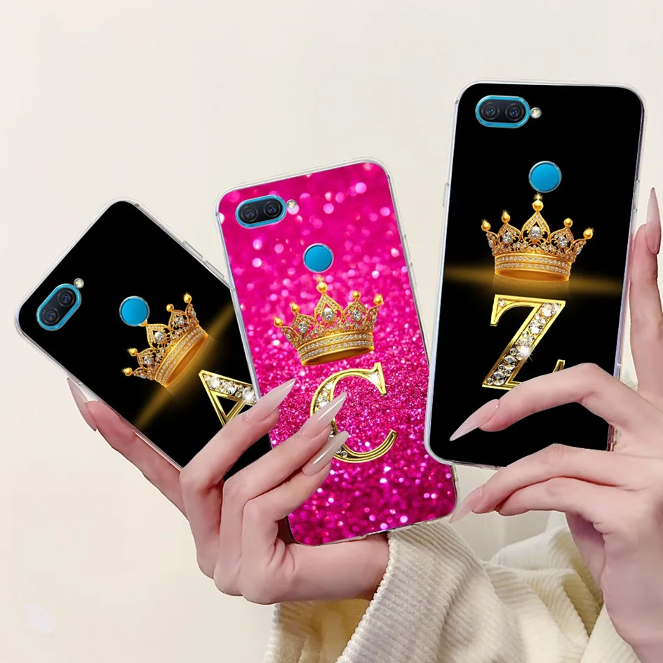 Fashion Letters Crown Soft Silicone Back Protective Phone Case Cover