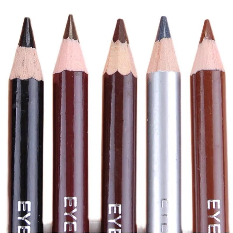Lasting Color Double Head Eyebrow Pencil with Brush Waterproof Not Blooming Black Brown Professional Tint Shade Eyebrows Makeup 3
