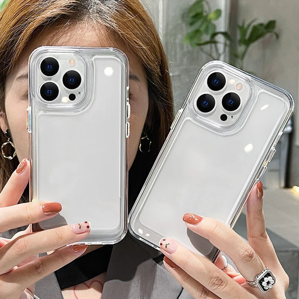 Enhanced Shockproof TPU Phone Case with Bumper Protection