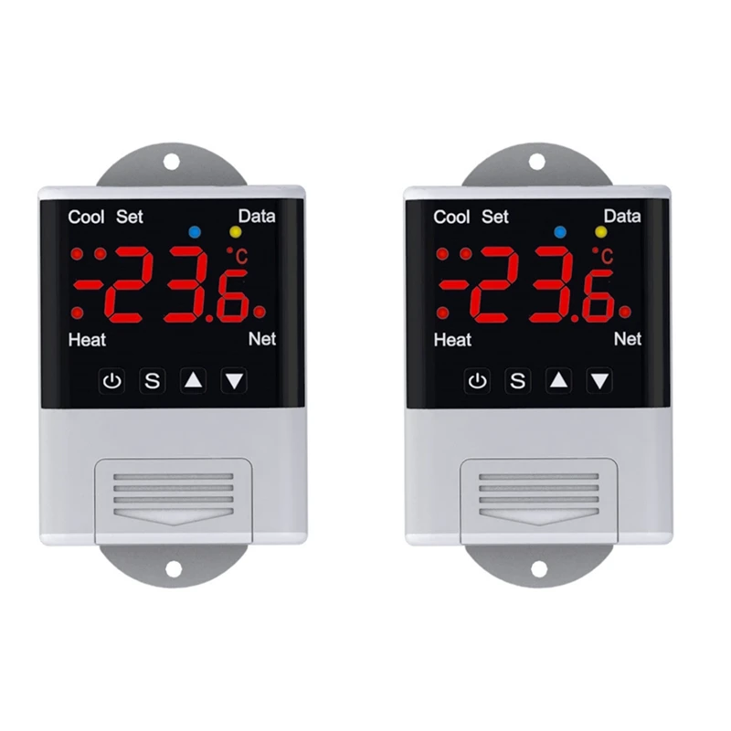 

2X Wireless Wifi Temperature Controller Thermostat AC110-220V DTC1201 NTC Sensor Digital Display APP Control