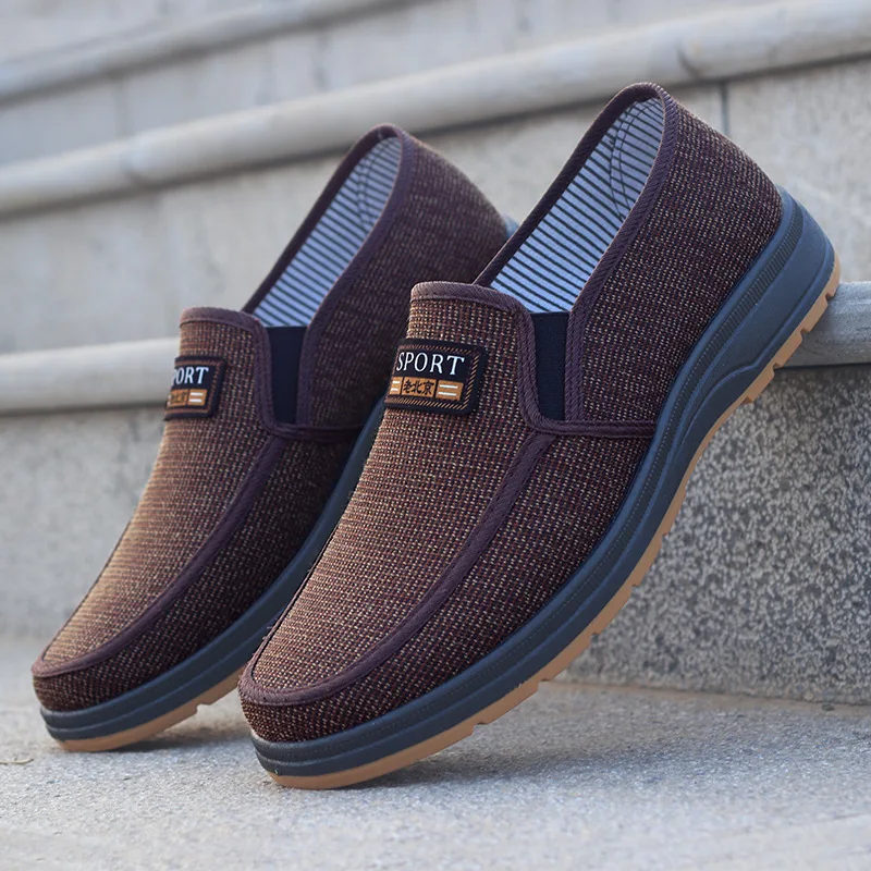 Men Canvas Shoes Casual Loafers Old Beijing Cloth Shoees Flat Driving Footware Zapatos Planos Calzado Homb 3