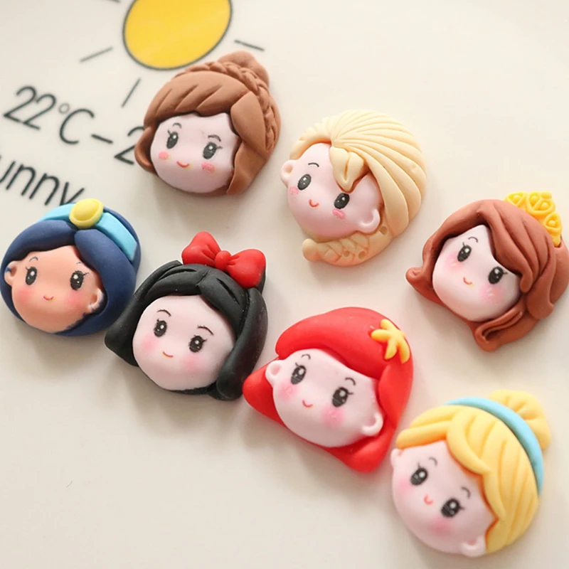 Cute Cartoon Princess Series Flat Back Resin Scrapbooking DIY Jewelry Craft Decoration 10 Pcs simulation stones decor accessories resin jewelry accessories resin embellishments