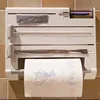 Multi-function Cling Film Cutter Wall Holder Tin Foil Paper Roll Authentic Wall Mounted Roll Dispenser For Tin Foil 3