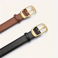 Women's Leather Belts For Jeans Ladies Strap Alloy Metal Pin Buckle Fashion Belt - Image 5