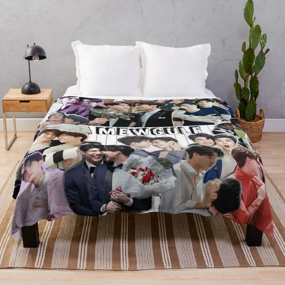 

MewGulf Throw Blanket Flannel Fabric Decorative Sofa Blankets