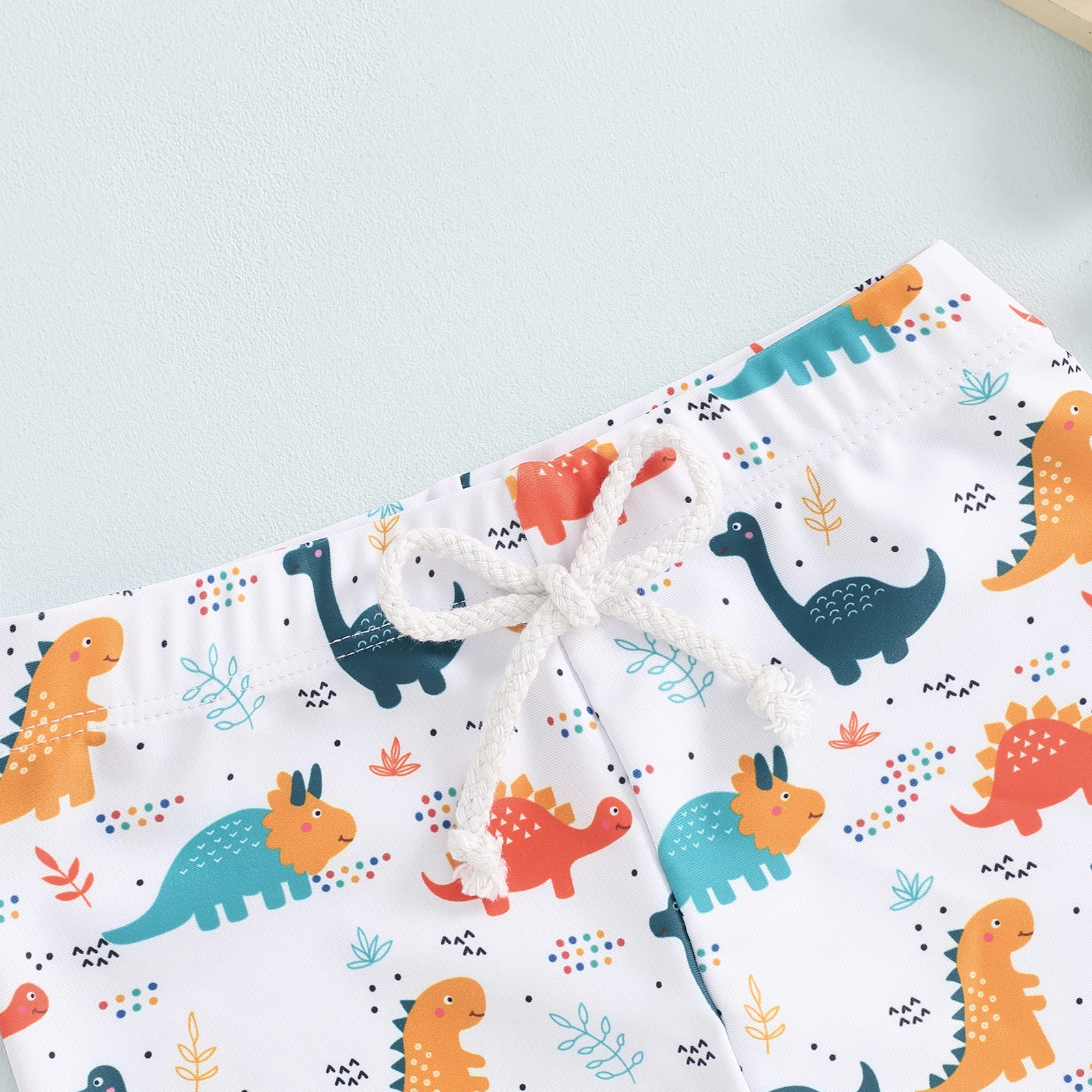 Summer Toddler Boys Beach Swimwear Shorts Boys Swim Trunks Kids Cartoon Print Elastic Waist Beach Shorts Baby Board