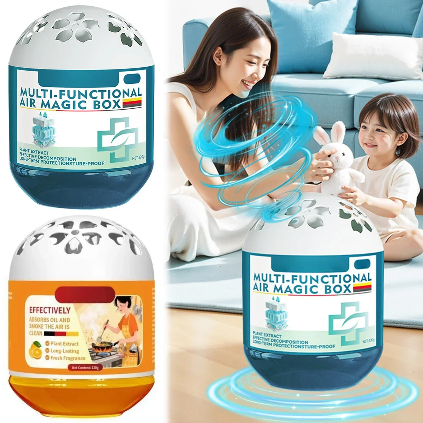 Air Magic Box Purifier - Ultimate Dust Remover & Odor Eliminator with Powerful Suction