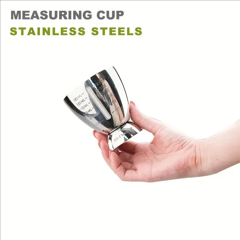 Bar Cocktail Jigger Measured Double 1-6 oz Measuring Jiggers Stainless Steel tools Cup shaker
