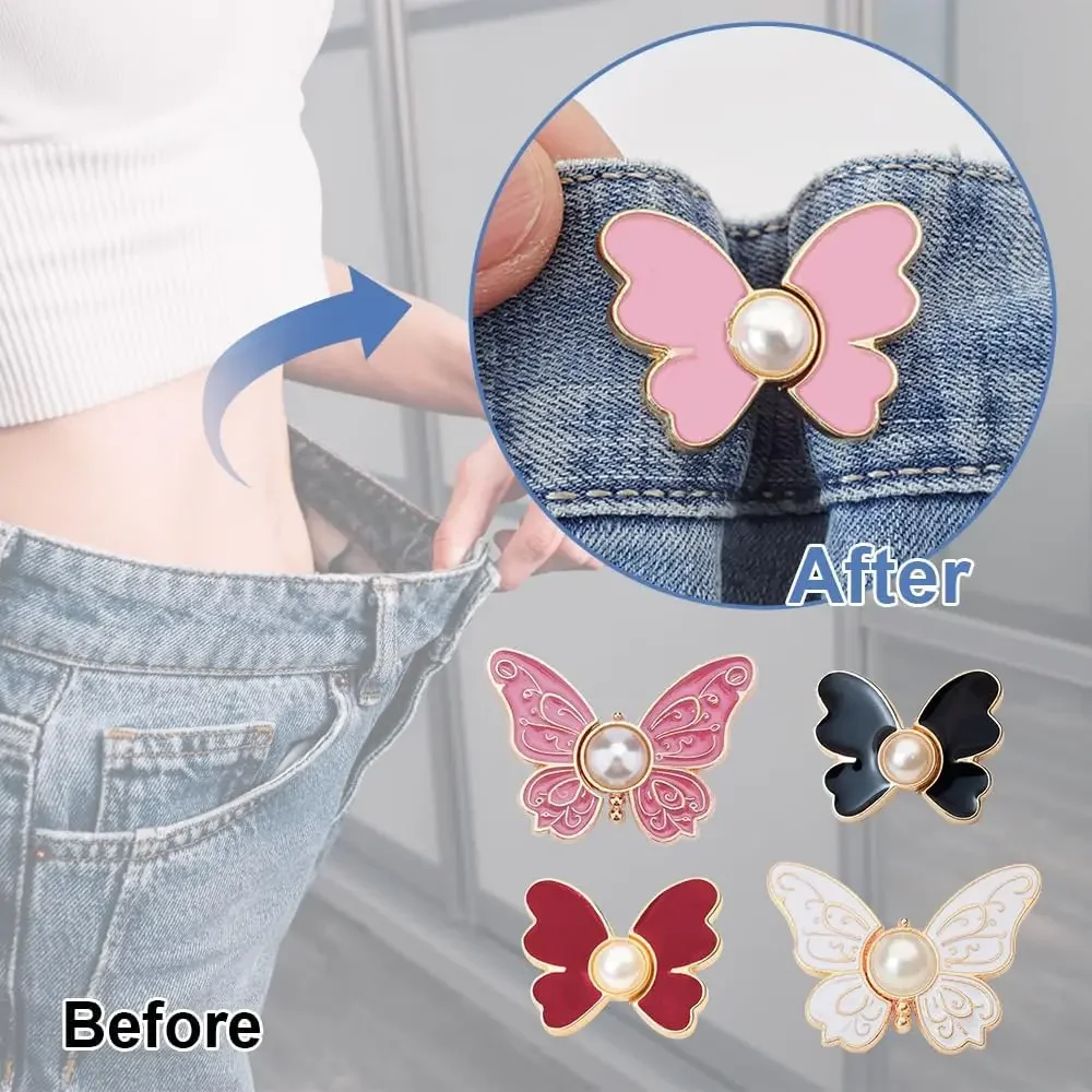 Broches de botones para pantalones vaqueros con flores, conjuntos