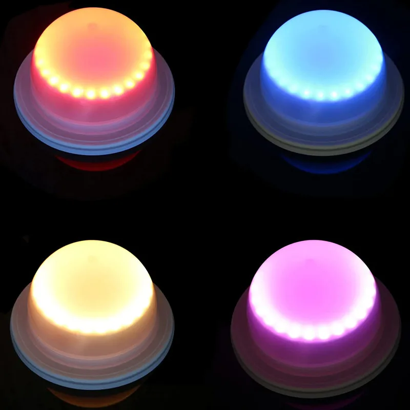Remote controlled Rechargeable RGBW base light Under table LED Light Module Party Event Weddings BarCocktail Coffee table Decor
