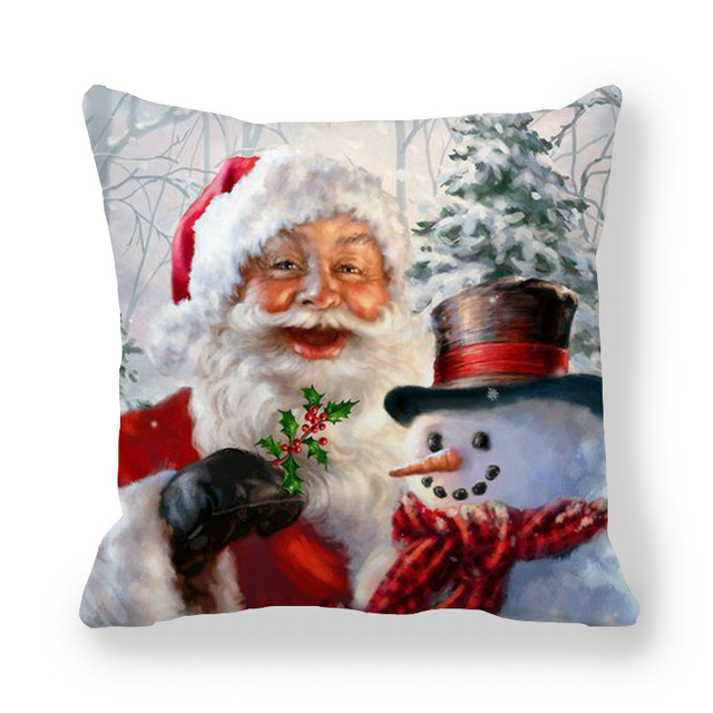 Cushion Cover Merry Christmas Decorations For Home Christmas Ornaments 2021 Navidad Xmas Noel New Year Gifts 2022
