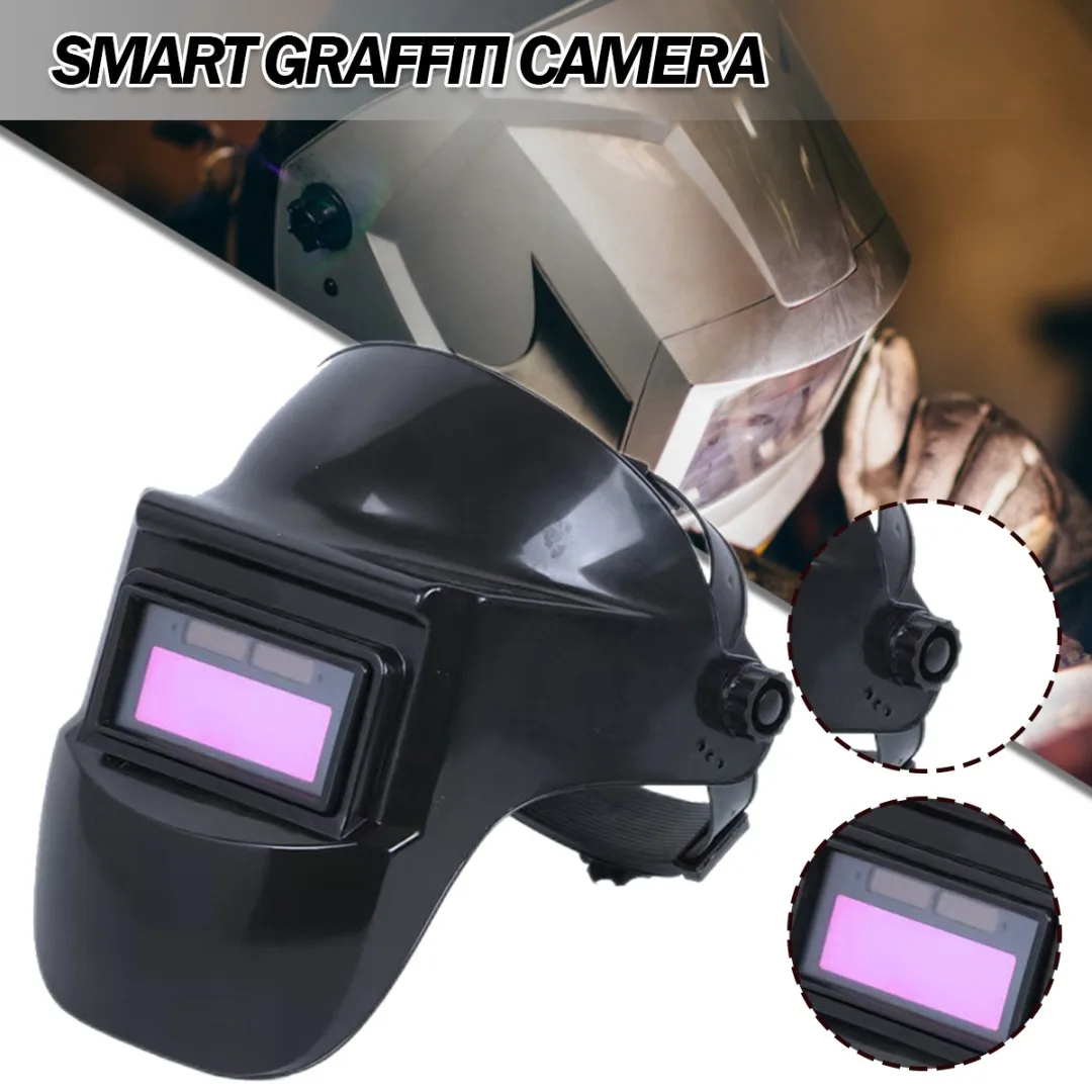 

New Arrival 1 Pcs PP Headworn Automatic Dimming Welding Protective Mask Anti Drop Corrosion Resistance Reversible Screen
