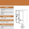 44-48" W x 72" H Semi-Frameless Sliding Shower Door, Bathroom Glass Shower Door with 1/4 (6mm) Clear SGCC Tempered Glass 2
