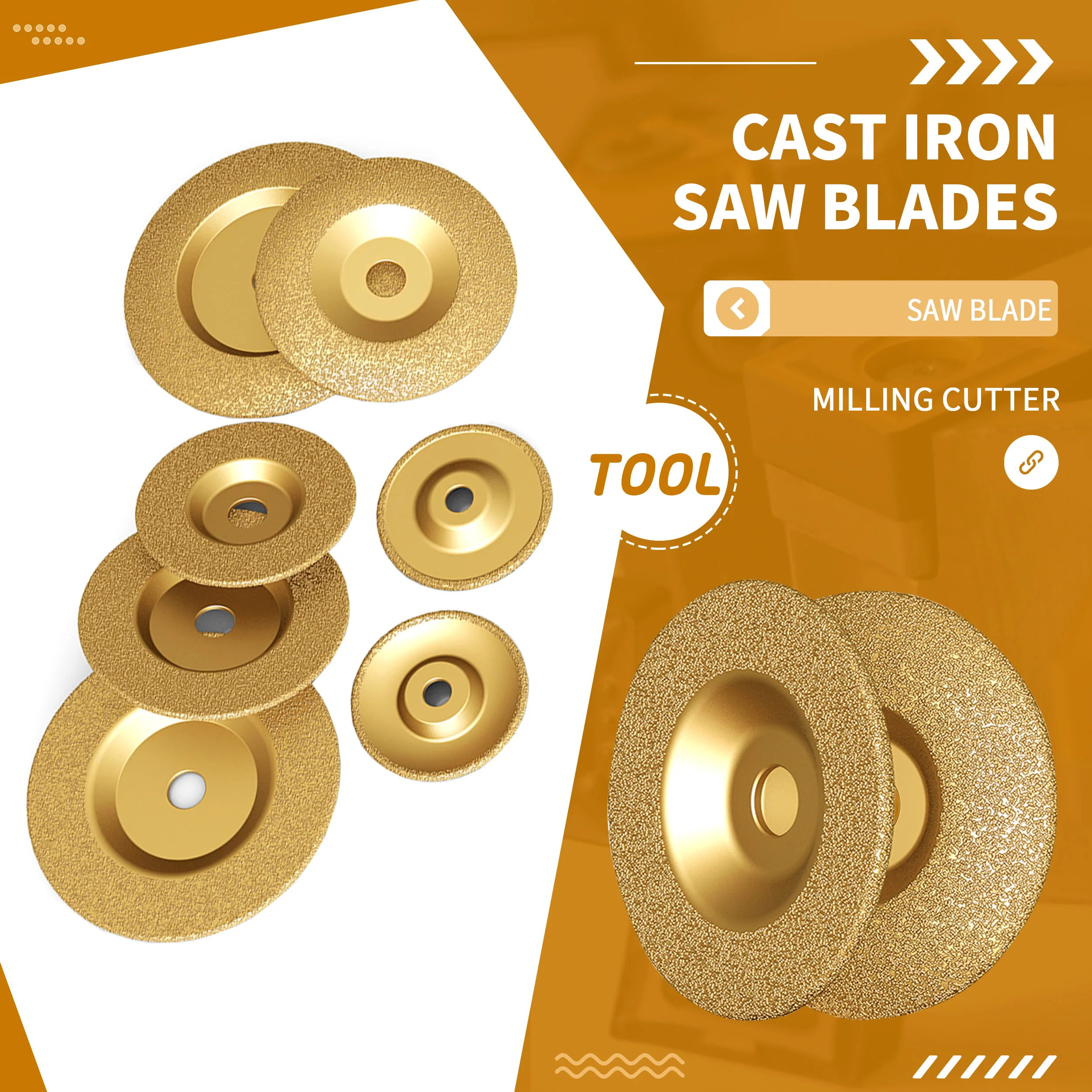 Diamond Grinding Wheel Alloy Steel Polishing Sheet Grind Disc Brazing Cast Iron Polishing Sheets Flat Arc Shaped Grinding Sheet