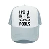 I PEE IN POOLS Funny Printing Baseball Caps Dare Gag Joke Gift for Men Women Vintage Retro Style Letters Trucker Caps Hats YP081 3