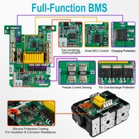 Batterie Waitley Pro pour outils électriques Makita 18V, batteries rechargeables avec cellules Samsung/accessoires d'outils de remplacement BL1860 4