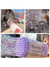  Soap Bubble Gun Bubble Machine Gun Launcher Rocket 69 Hole Bubble Gun Automatic Blower Soap Toy Kids Gift 