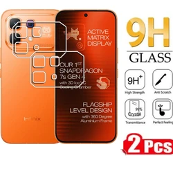 2PCS 9H HD Tempered Glass Screen & Camera Lens Protector Film for 2 Lens Glass (Infinix Note 60 Pro)