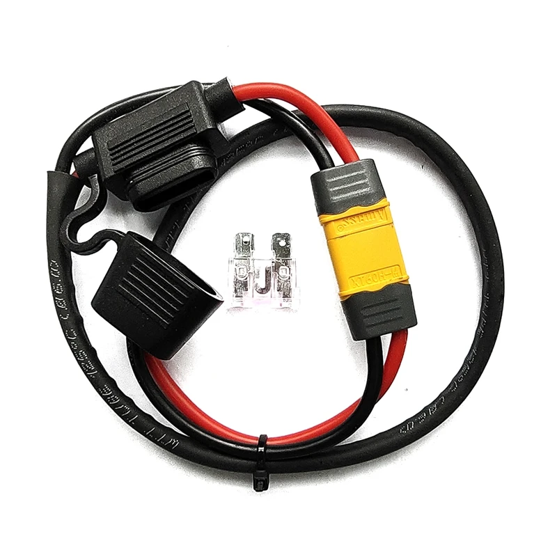 Y16A Electric Bicycle Battery Power Cable Lithium Battery Controller Fuse Waterproof 14AWG Discharge Wire XT60