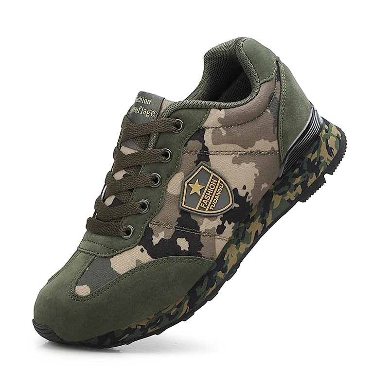 

Men Running Shoes Male Outdoor Sports Sneakers Women Trend Military Green Training Footwear Man Walking Athletic Combat Shoes