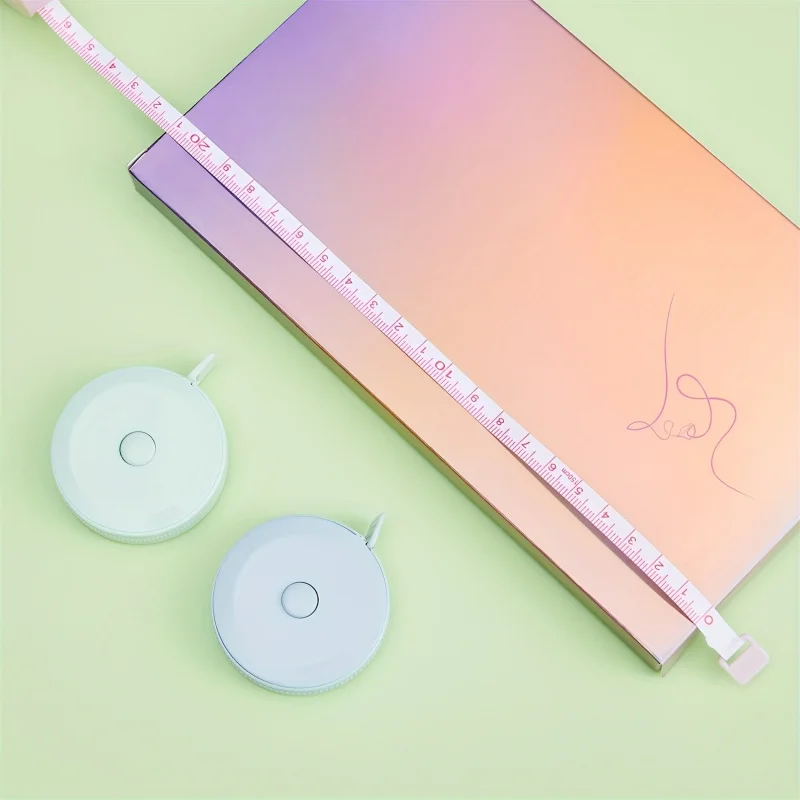 59인치 접이식 플라스틱 소프트 줄자, 키 측정 기능 포함, 휴대용, 문구점, 백화점용
