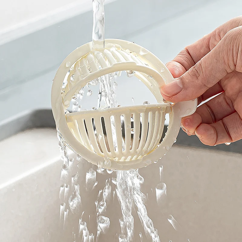 Easy Open Sink Filter Kitchen Bathroom Drain Basket Garbage Strainers Drainer Hair Catcher Prevents Blocking Sewer Drain Cover