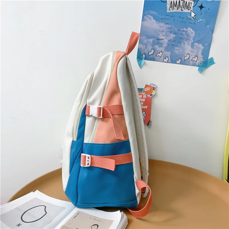 Trendy Girl Travel Student Bag Cool Female Waterproof College Backpack Lady Nylon Laptop Backpack Book Fashion Women School Bags