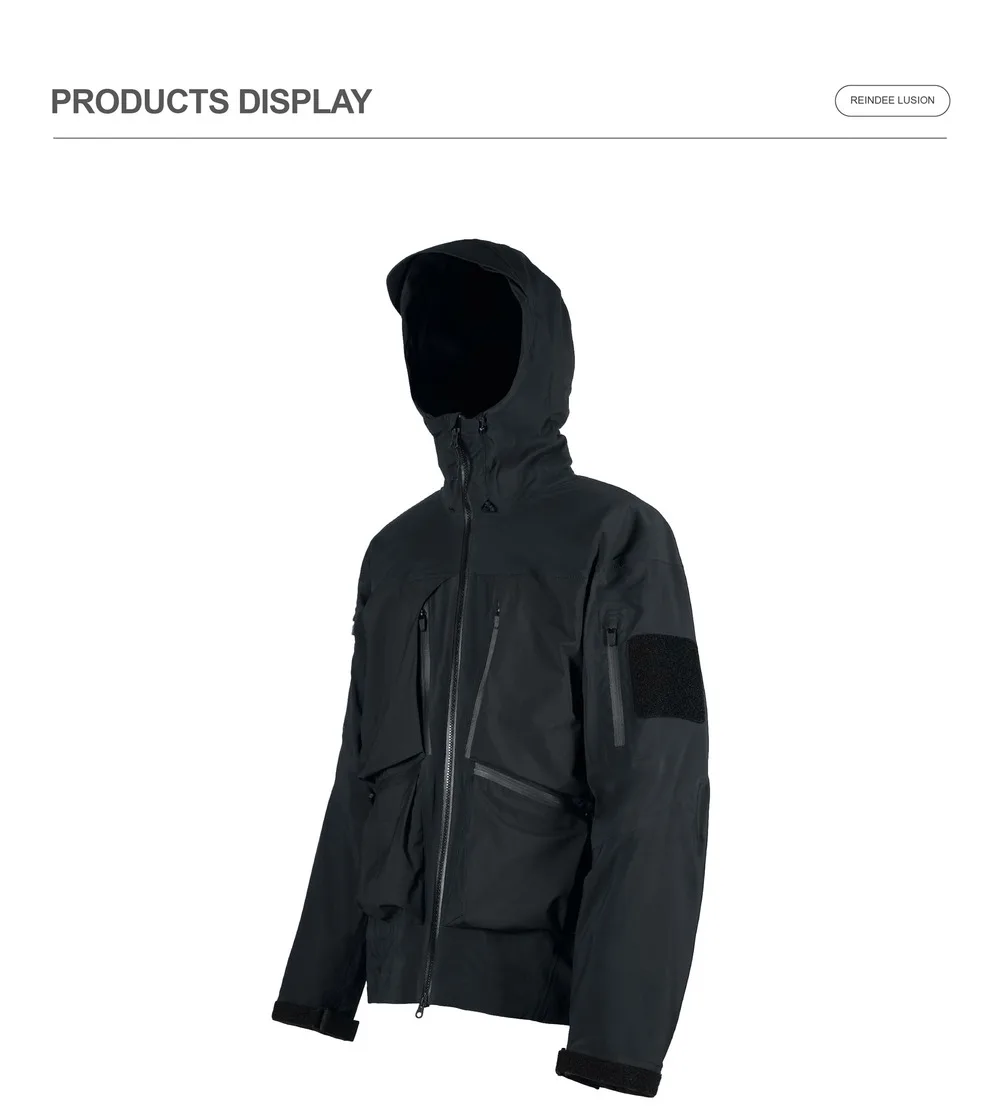 Reindee Lusion 24aw XXX11 polartec neoshell outdoor functional soft hard shell jacket multipocket arm patch pad techwear gorpcor -