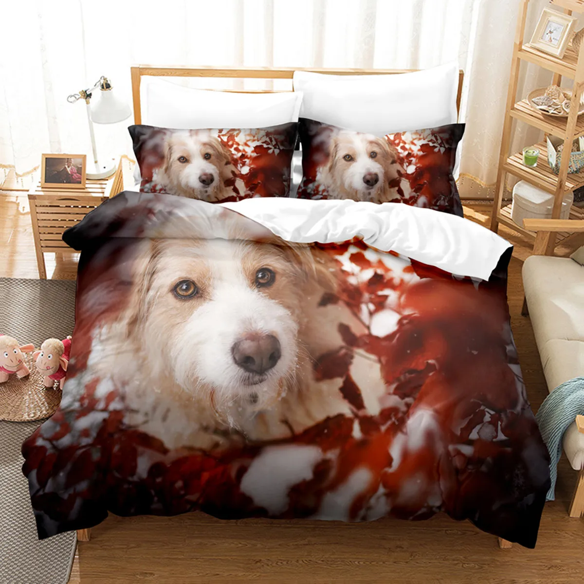 Perro Funda Nordica 180 X 220 Amazon Juego De Cama De Microfibra