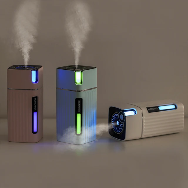 Air Humidifier Ultrasonic Smart Cool Mist Aroma Diffuser HumidifiersWith Color LED Light Mist Maker Fogger For Office Car Home 4