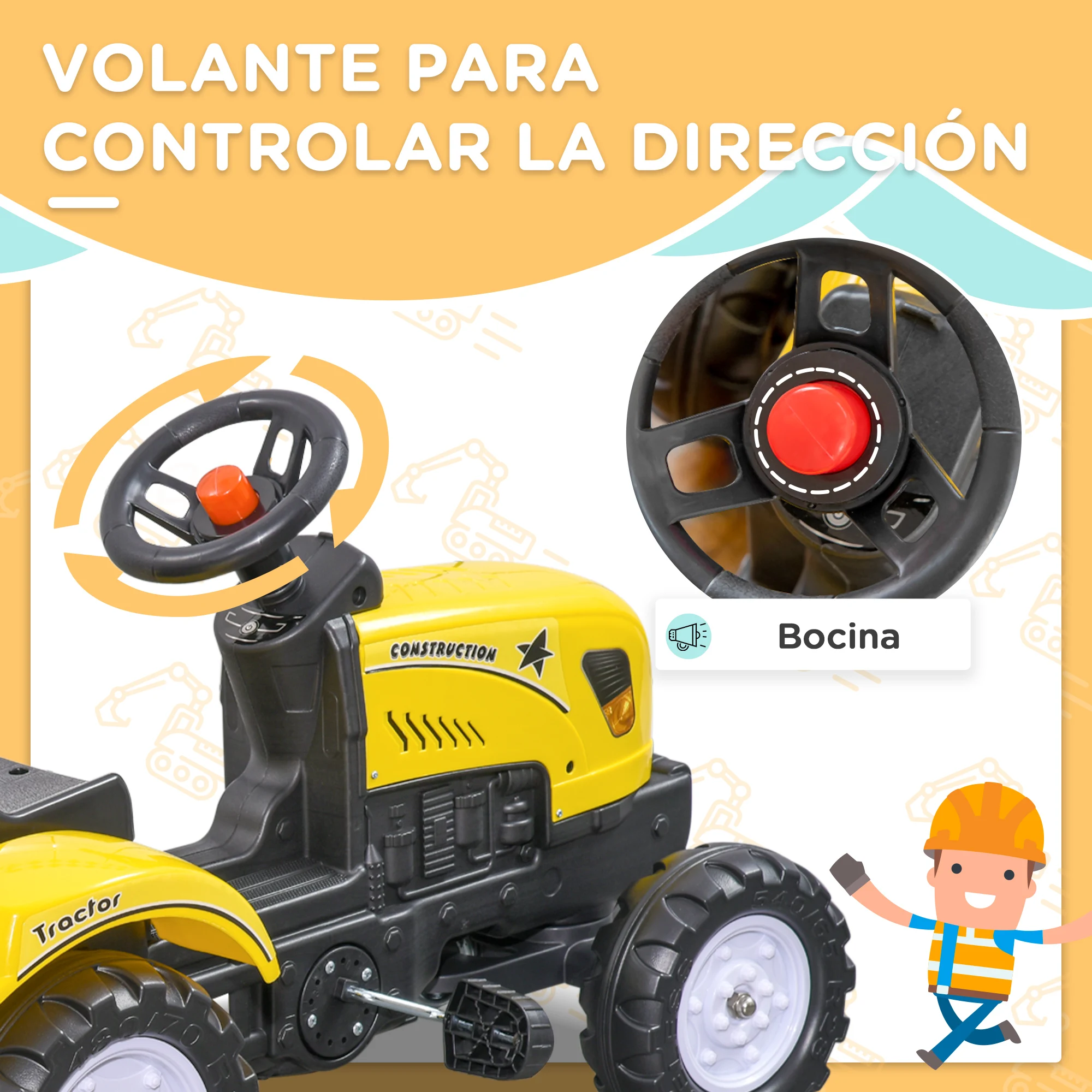 Traptractor - Kinderen - Met Muziek - Groen Traptractor - Kinderen - Met Muziek - Groen