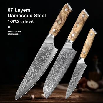 Damascus Steel Chef Knife Set 1