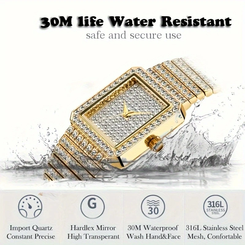 Diamond Women Watches Gold Watch Ladies Wrist Watches Luxury Brand Rhinestone Womens Bracelet Female Relogio Feminino women watches