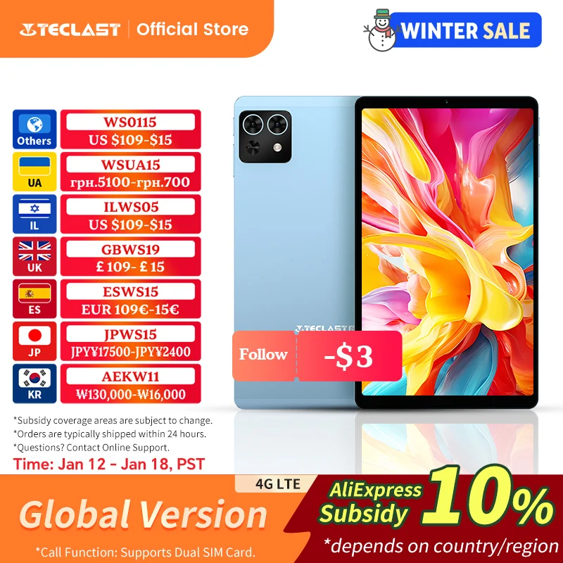 Teclast T50 Mini Tablet 8.7