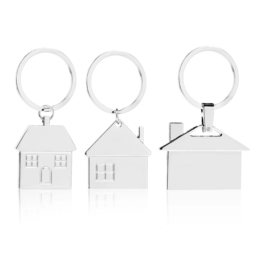 

3pcs/set Small House Design Key Chain Cute Cartoon House with Window Keychain Bag Hanging Fashion Charm Gifts