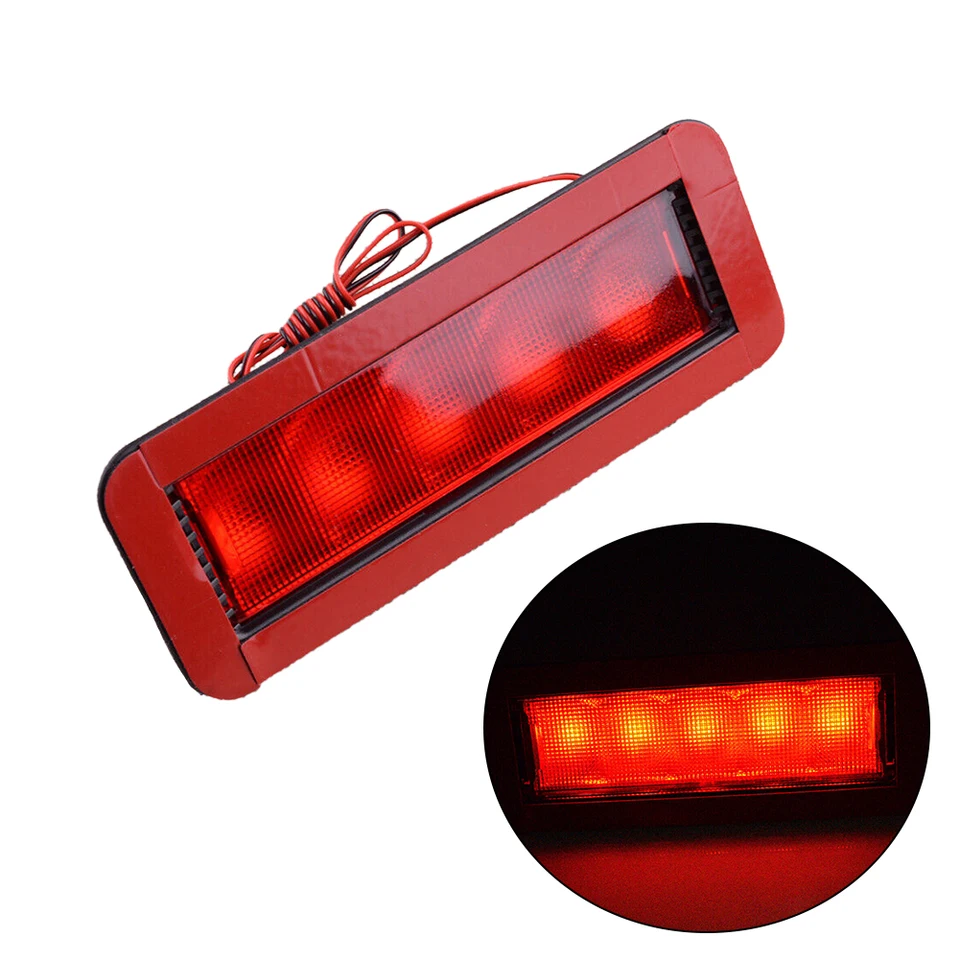 Red Auto Automatic 15LED 12V High Installation Third 3rd Brake Stop Taillights Lamp Universal Led Tail Light With 2 Screws Nuts - View #8