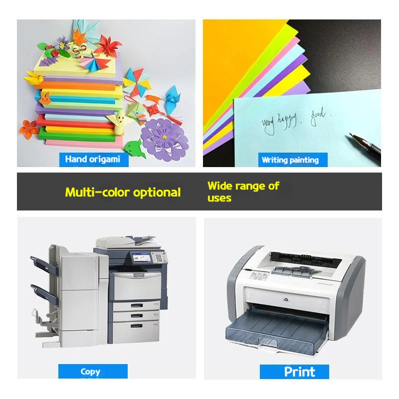 100pcs A4 Color Printing Paper 70g Office Printer Tracing Copy Paper Fun  Paper-cutting DIY Card Children's Handmade Origami - AliExpress