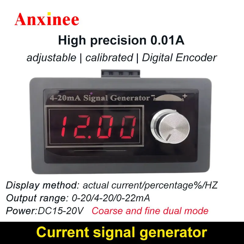 Signal Source Signal Generator com Proteção contra Polaridade Corrente Constante 01 ma Função Alta Precisão 420ma