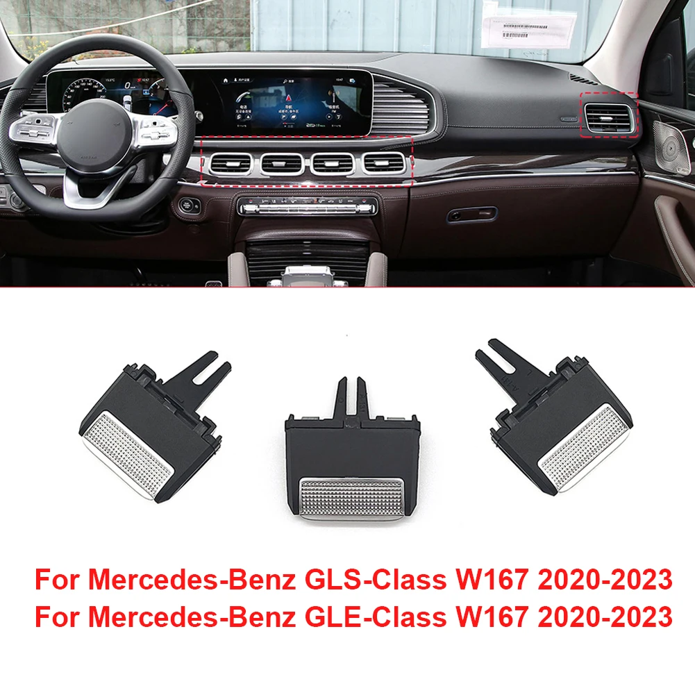 For Mercedes Front Left Right Air Vent Tabs, Front Row Air Grille