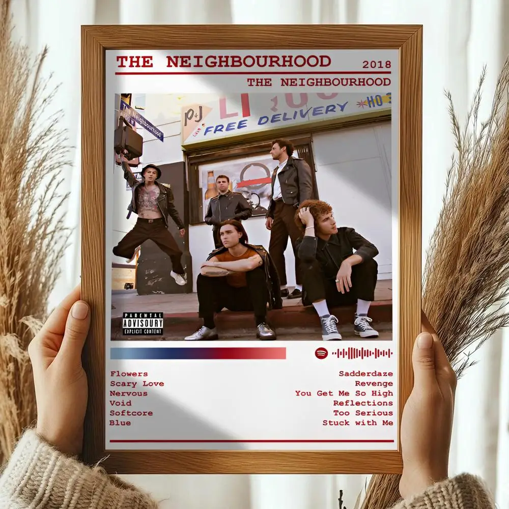 Scandinavian Classic Wall Art - The Neighbourhood Album Cover Poster, HD Waterproof Sticky Decor
