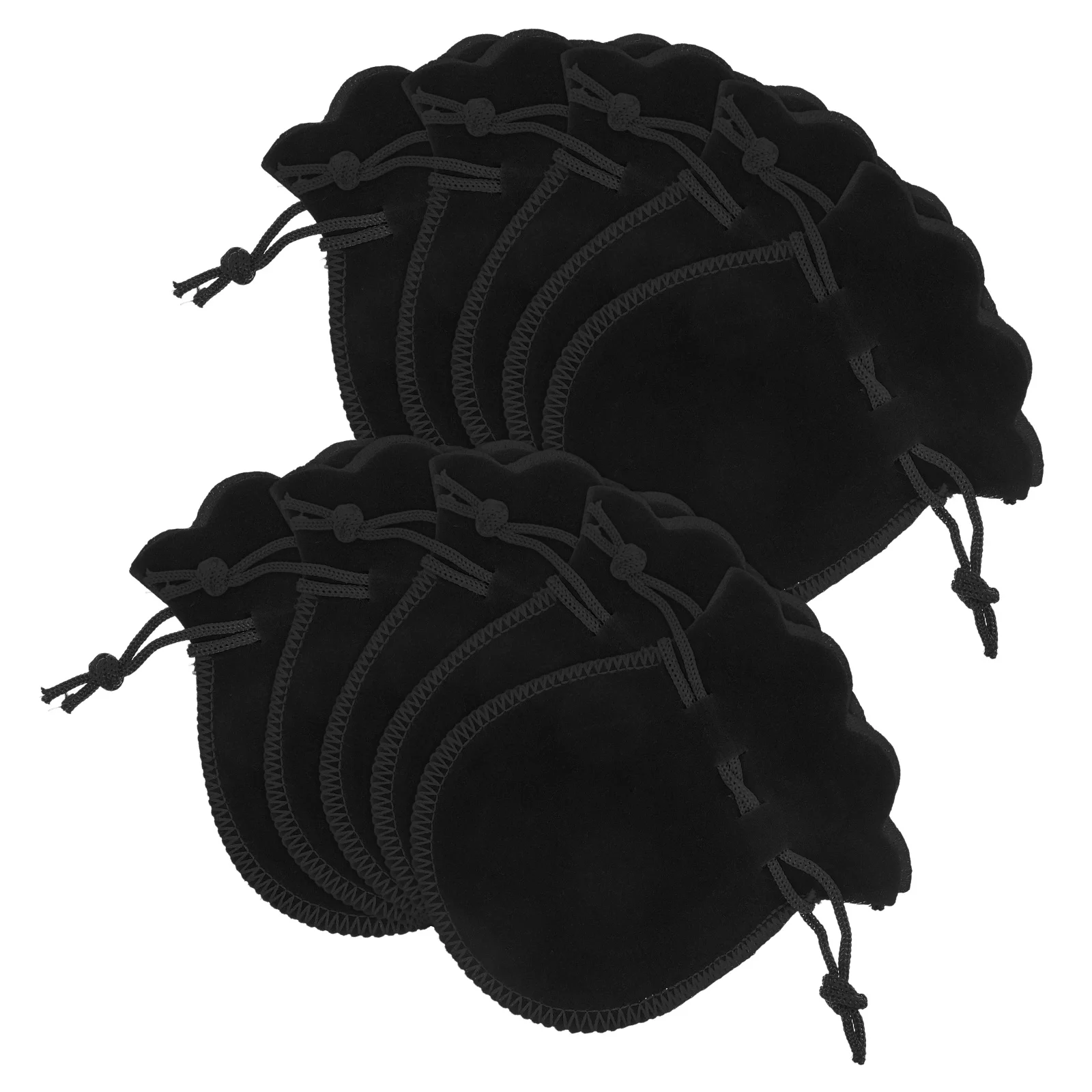 10 PCS Drawstring Pockets Bag of Candy Jewelry Bags Portable Accessories Velvet Festival Pouch