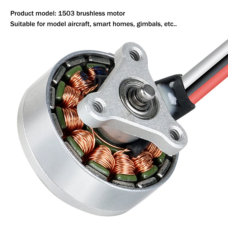 Moteur Brushless 1503 7.4V pour Drone RC 4 Axes - Léger et Compact