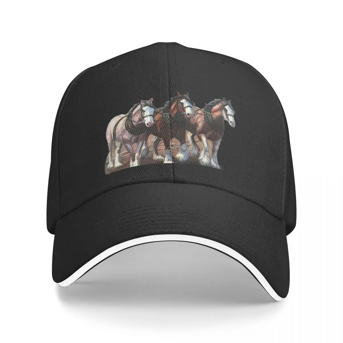 

Clydesdale Horses Baseball Cap Custom Cap fashionable Anime Hat Golf Wear Men Women's