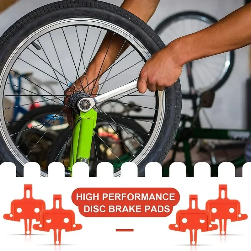 Mountain Bicycle Disc Brake Bicycle Disc Brake Pads Brake Pads Bicycle Disc Brake Bike Brake Pads Mountain Bike Disc Brake Mountain Bike Brake Insert Pack of 4 Bicycle Brake Spacer Disc Mountain Bike Hydraulic Brakes Pads Professional Portable Outdoor Cycling Parts