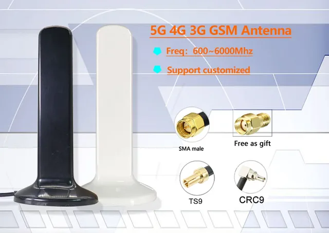 Antenna 4G/5G Mimo 15DBI Omnidirezionale - Con Base Magnetica E Cavo 3M