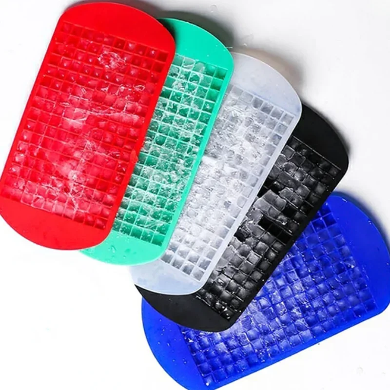 160 Grid Silicone Mini Ice Cube Tray Mold 1X1cm Fruit Cube Small Square Maker Kitchen Accessories