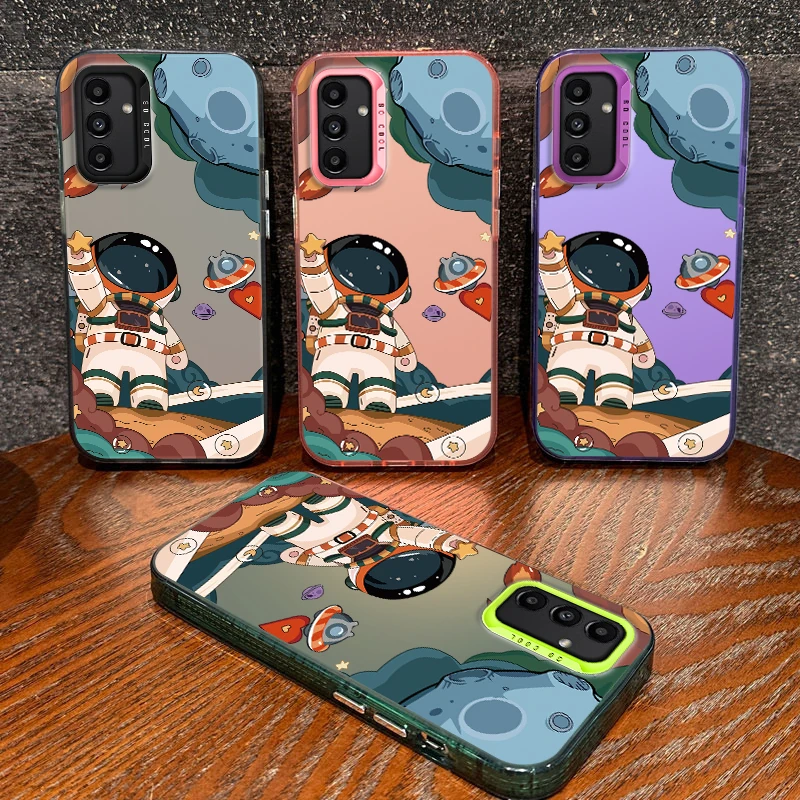 Space Astronaut Electroplated Shock-Absorbing Phone Case