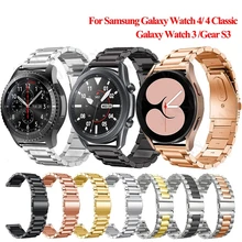 

Watchband For Samsung Galaxy Watch 4 44mm 40mm Strap Classic 42mm 46mm Stainless Steel Band For Samsung Watch 3 Correa S3 45mm